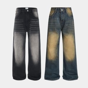 Quần Jean Teelab Local Brand Unisex Silver Wash Denim GP007