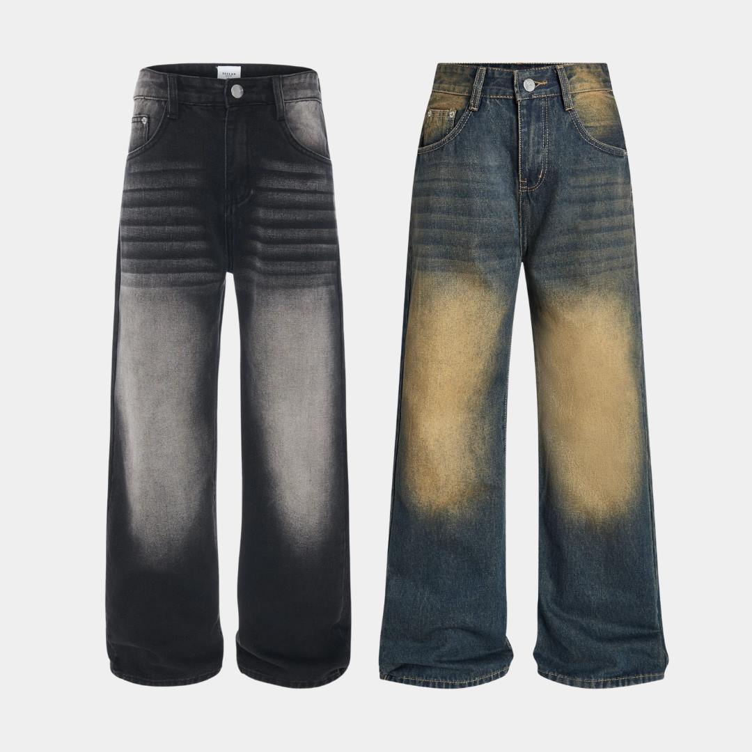 gp007-1 Quần Jean Teelab Local Brand Unisex Silver Wash Denim GP007